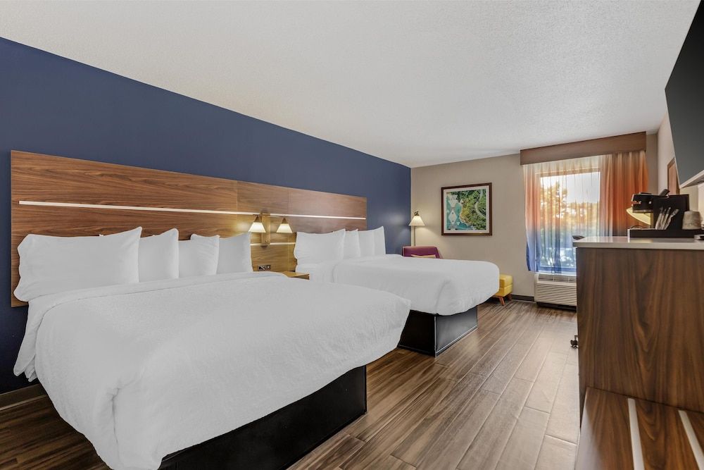 Standard Room, 2 Double Beds, Accessible, Refrigerator & Microwave
