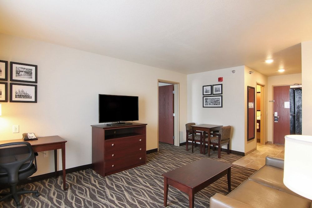 Suite, 1 King Bed with Sleeper Sofa, Accessible Roll in Shower, Non Smoking