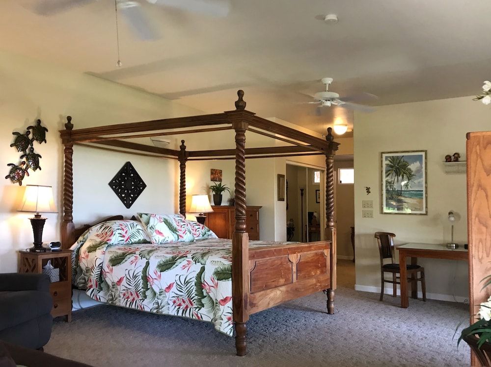 Hilo Bay Room, Sea View. Private Entry & Private Bath with A/C
