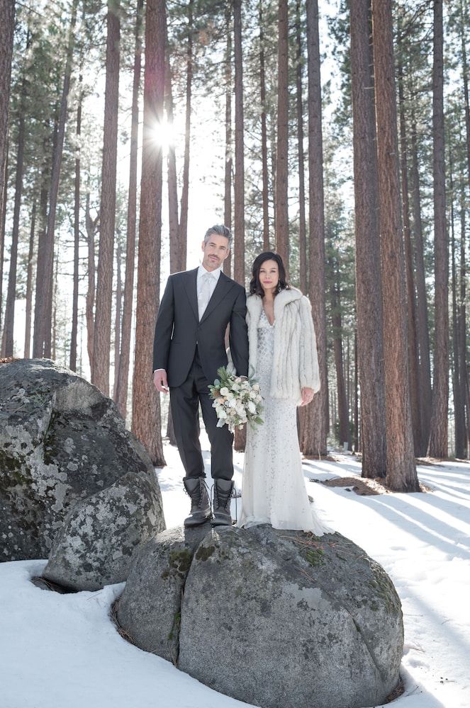 Outdoor wedding area