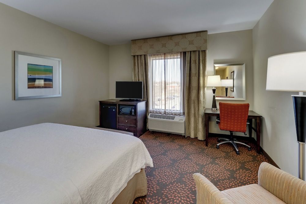 Room, 1 King Bed with Sofa bed, Refrigerator & Microwave