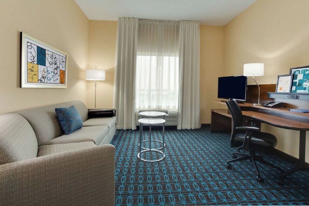 Suite, 1 King Bed with Sofa bed (Hearing Accessible)