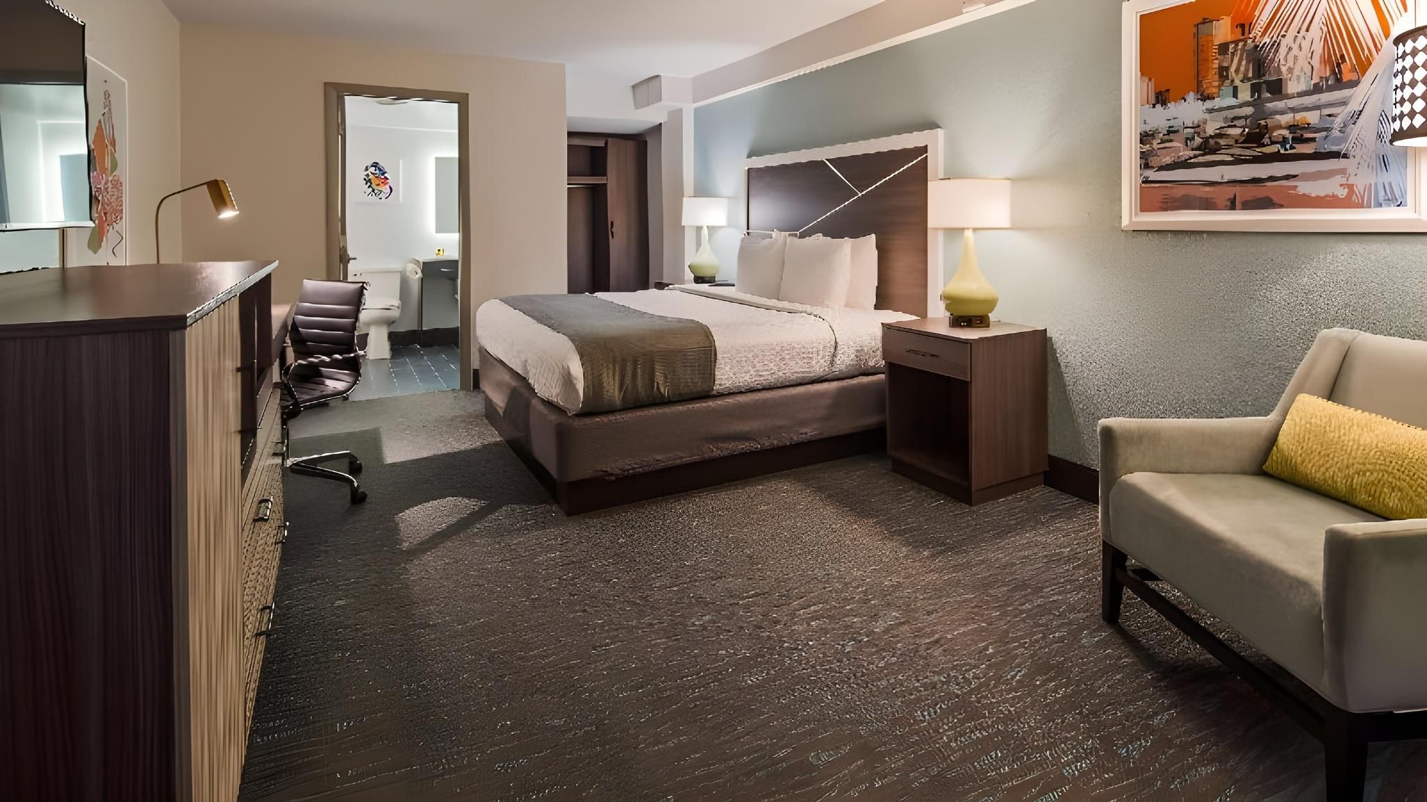 Accessible - Suite Accessibility - 1 King Bed, Roll-in Shower, Nonsmoking