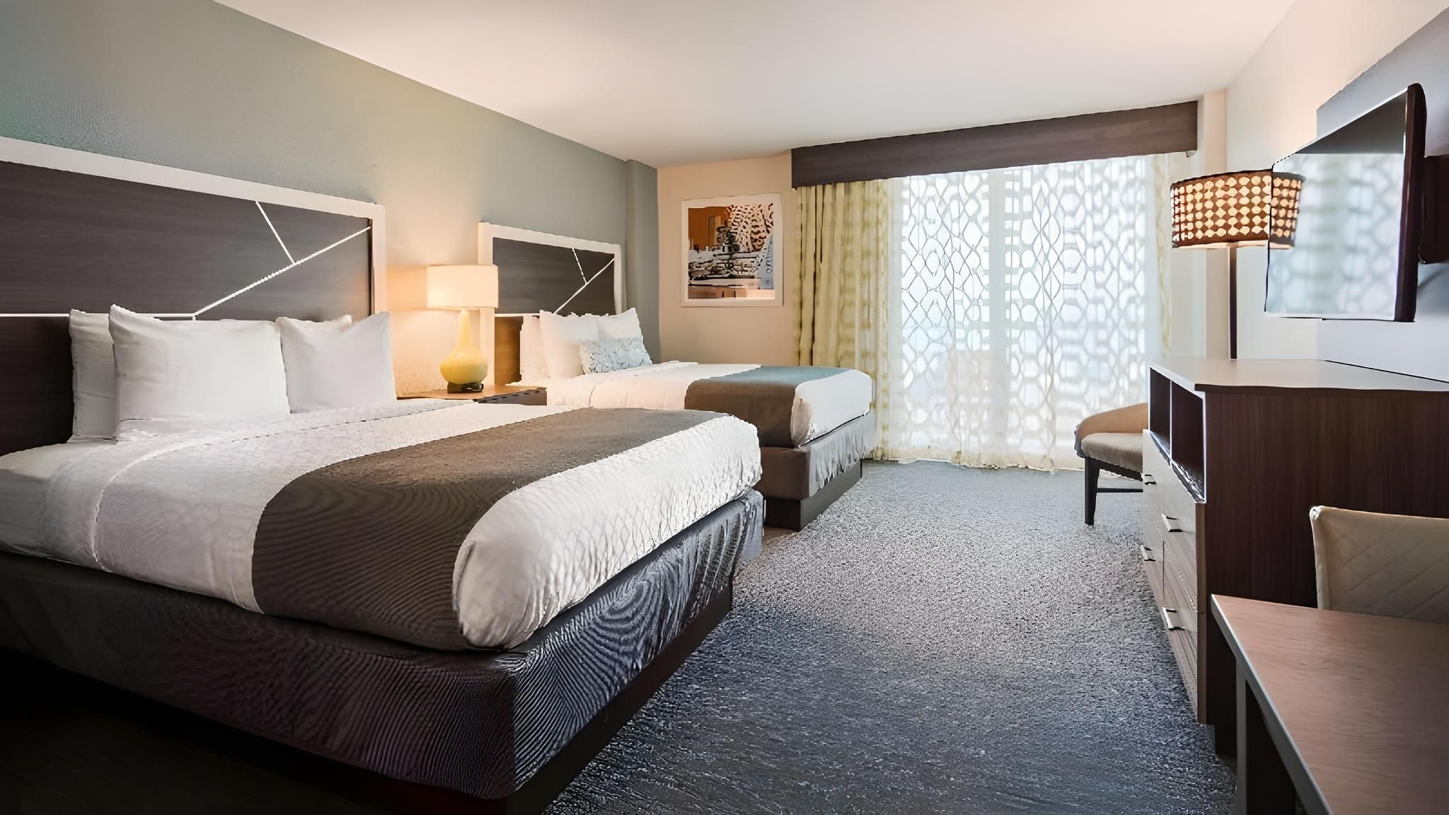 2 Queen Beds, Nonsmoking, Ocean Front, Balcony