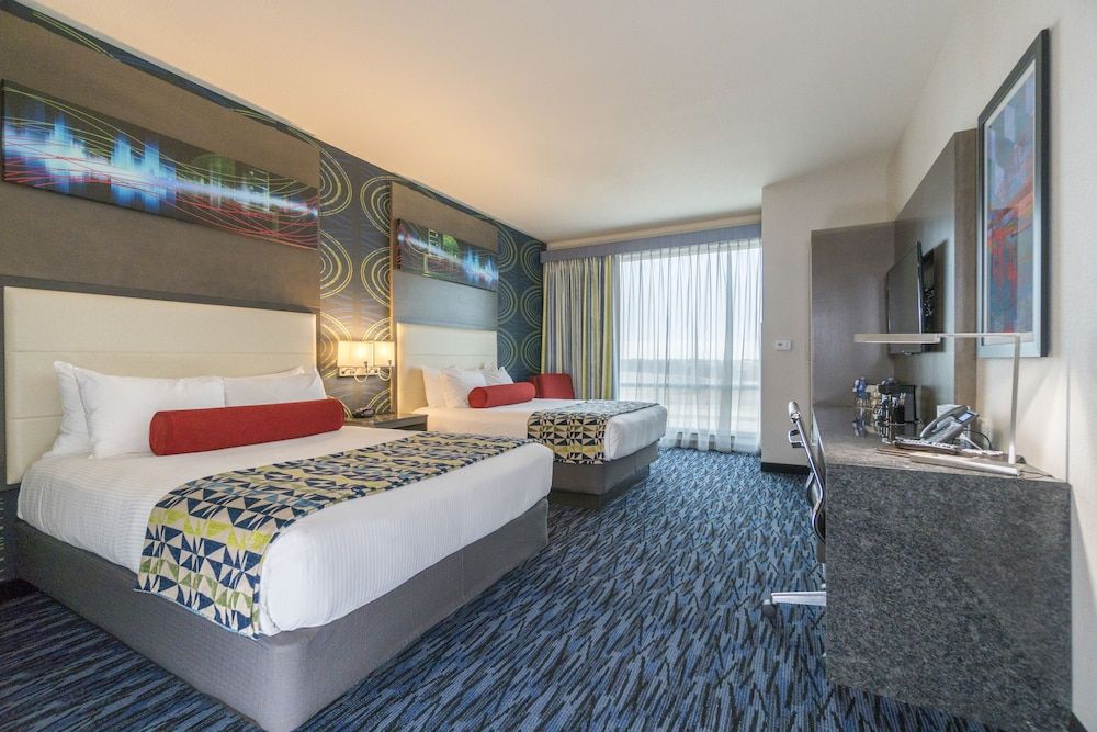 Rhythm City Casino Resort Room, 2 Queen Beds, Accessible (Hearing Impaired)