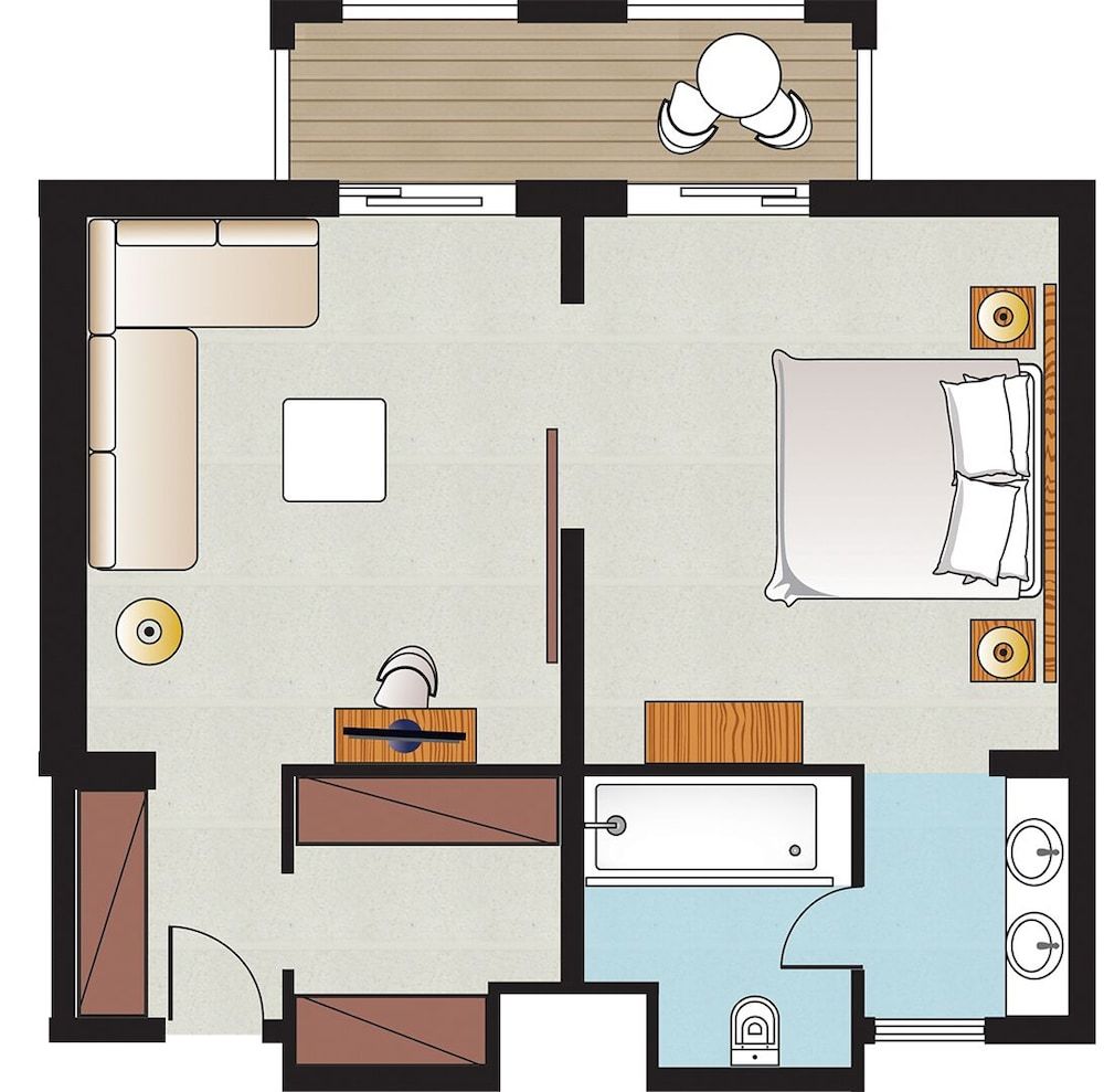 1-Bedroom Suite Garden View