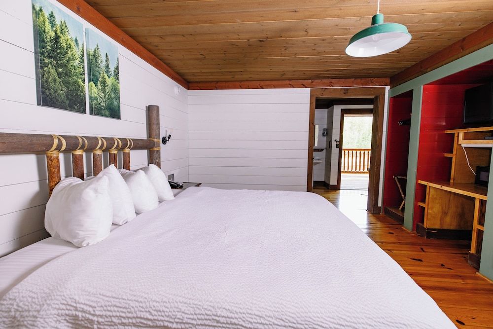 Drummond Island Resort Lodge Room, 1 King Bed, Forest View