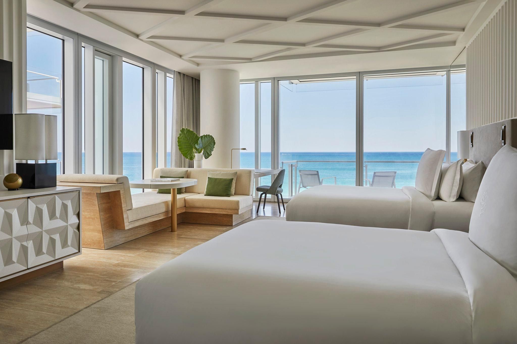 Ocean Front Room Two Double beds