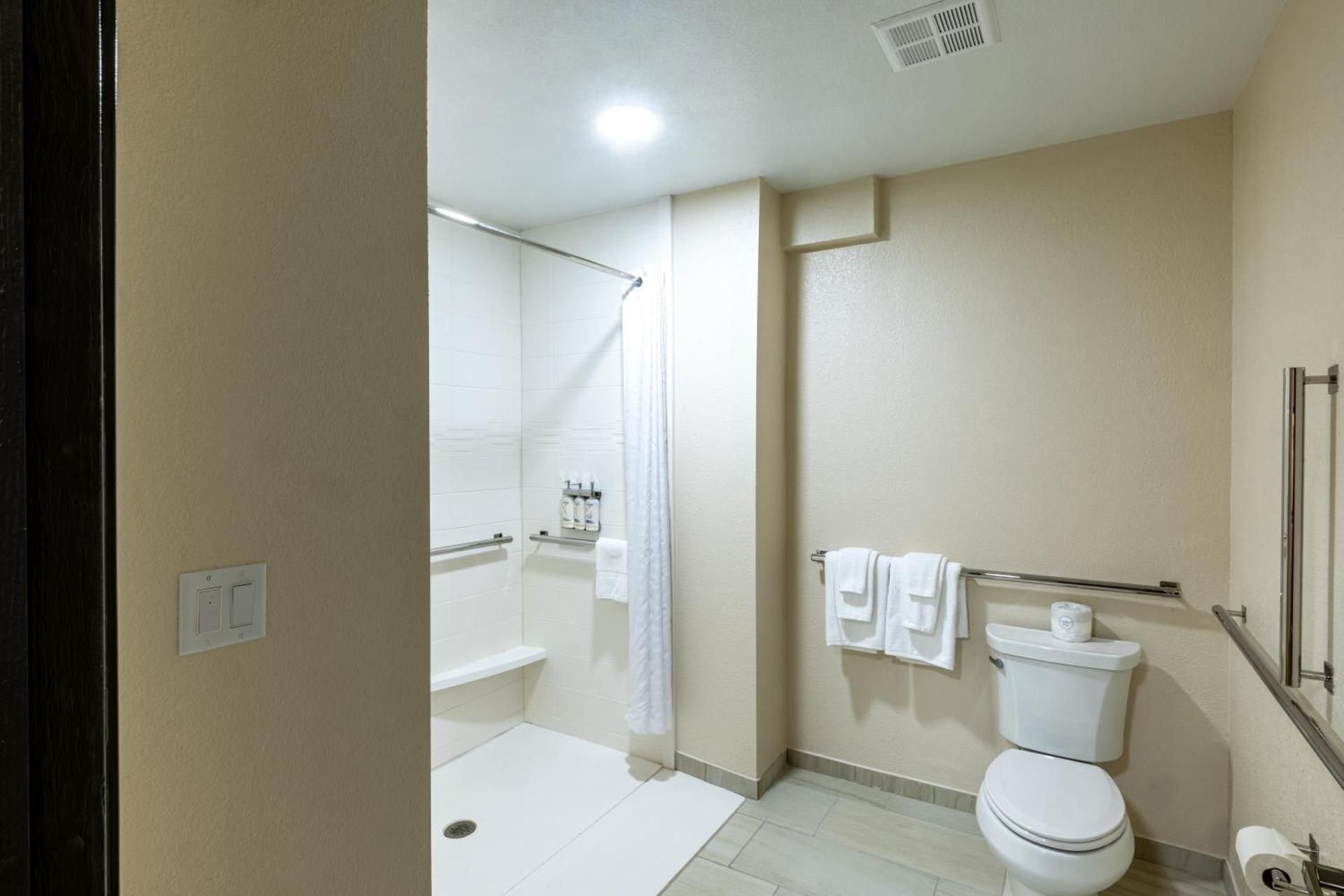 1 King Studio Suite Communication Accessible Roll Shower