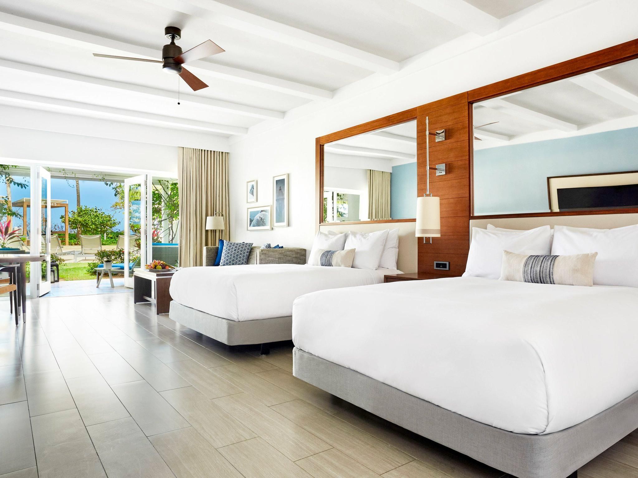 OCEANSIDE VILLA TERRACE ROOM 2 QUEEN . Ground level, private terrace, whirlpool bath