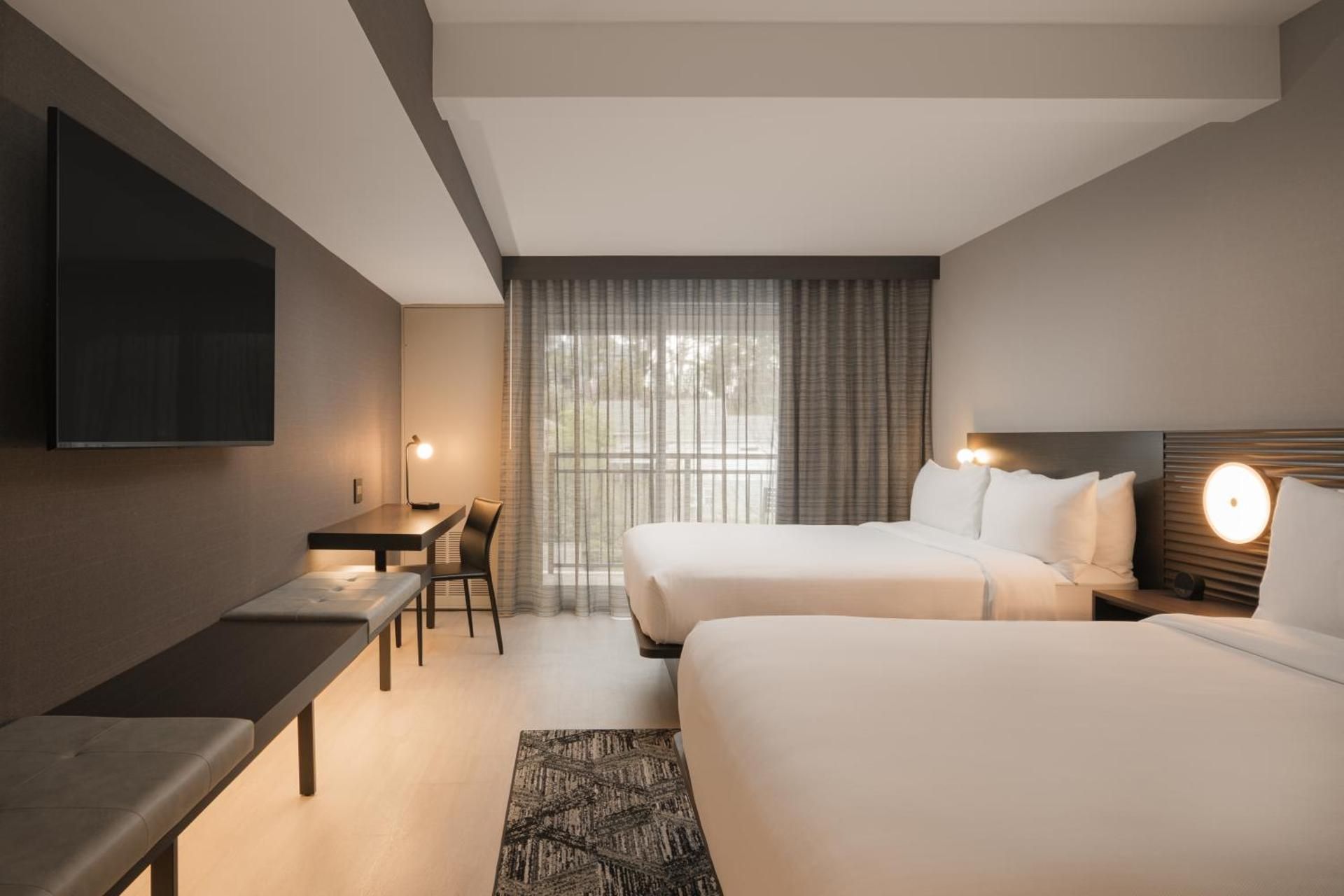 AC Hotel by Marriott Asheville Biltmore Village Queen Studio Suite with Two Queen Beds