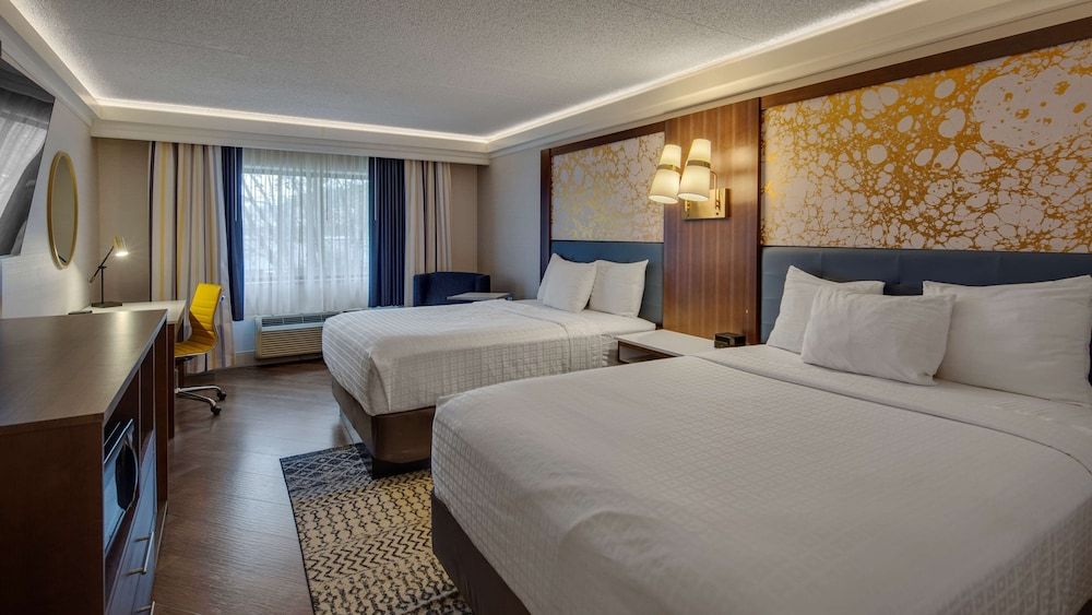 Standard Room, 2 Queen Beds, Non Smoking, Refrigerator & Microwave