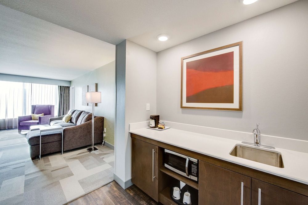 Suite, 1 King Bed with Sofa bed, Accessible, City View (Hearing Accessible)