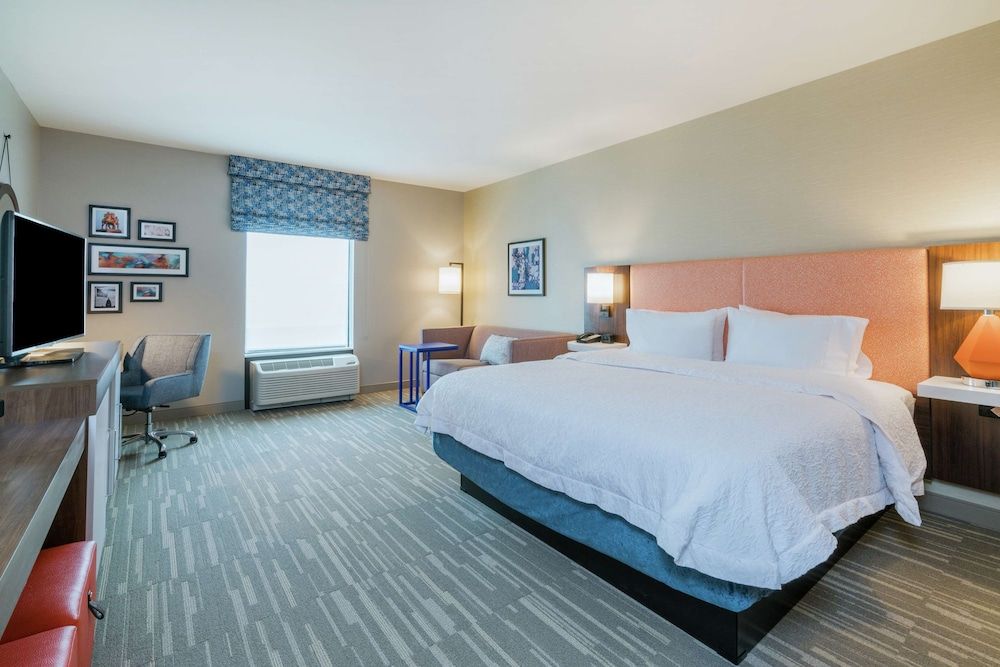 Room, 1 King Bed with Sofa bed, Refrigerator & Microwave