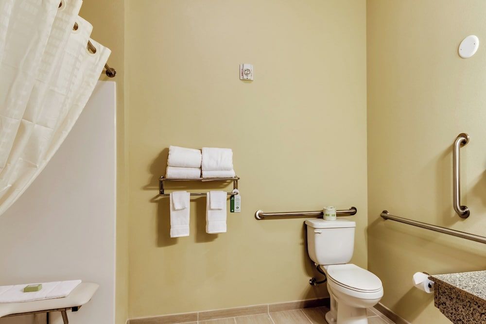 Cobblestone Inn & Suites - Waverly Room, 1 King Bed, Accessible Roll in Shower, Non Smoking 5