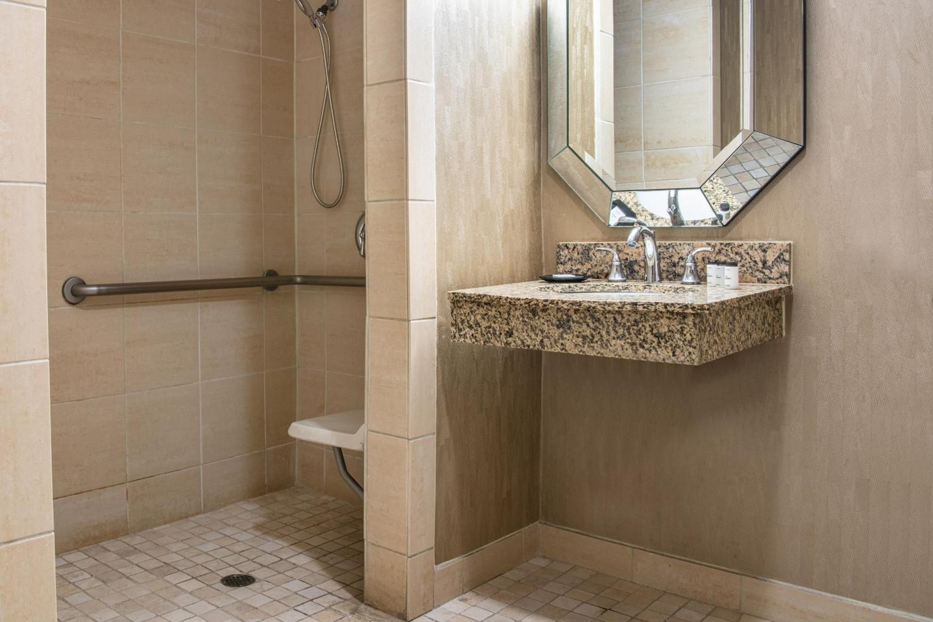 King Room with Roll-in Shower - Mobility and Hearing Accessible