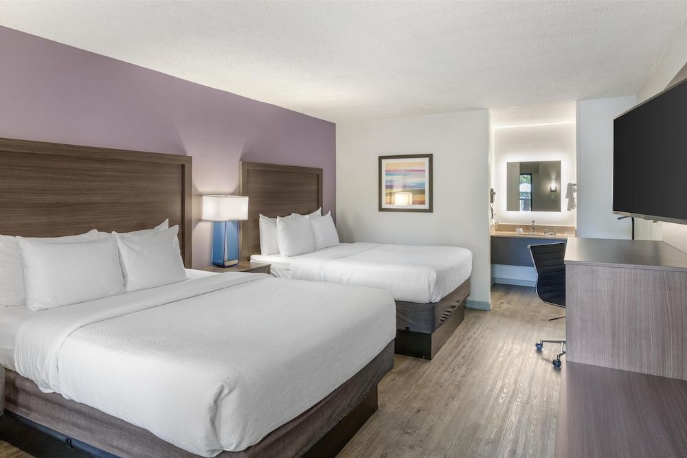 Standard Room, 2 Queen Beds, Non Smoking, Refrigerator & Microwave