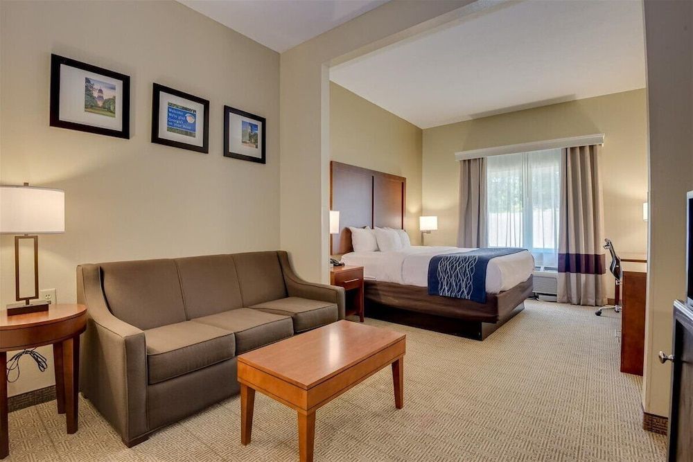 Suite, 1 King Bed with Sofa bed, Accessible, Non Smoking (w/ Roll-in Shower)
