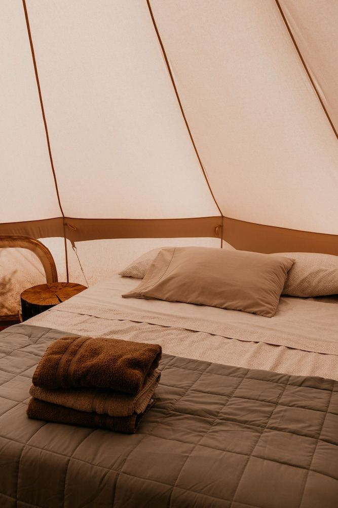 Zion Glamping Adventures Luxury Tent, 1 Queen Bed, Fireplace, Mountain View