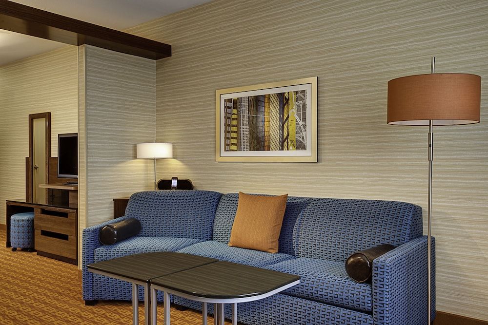 Suite, 1 King Bed with Sofa bed (Hearing Accessible)