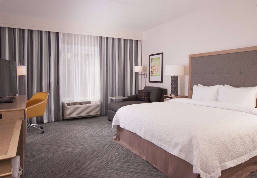 Hampton Inn & Suites by Hilton Augusta-Washington Rd Room, 1 King Bed, Accessible (Mobility & Hearing, Roll-in Shower)