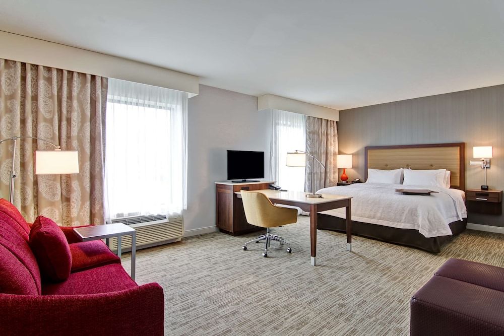 Room, 1 King Bed with Sofa bed, Refrigerator & Microwave
