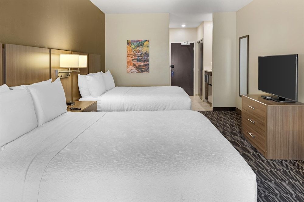 Standard Room, 2 Queen Beds, Non Smoking, Refrigerator & Microwave