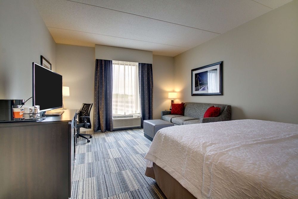 Room, 1 King Bed with Sofa bed, Refrigerator & Microwave