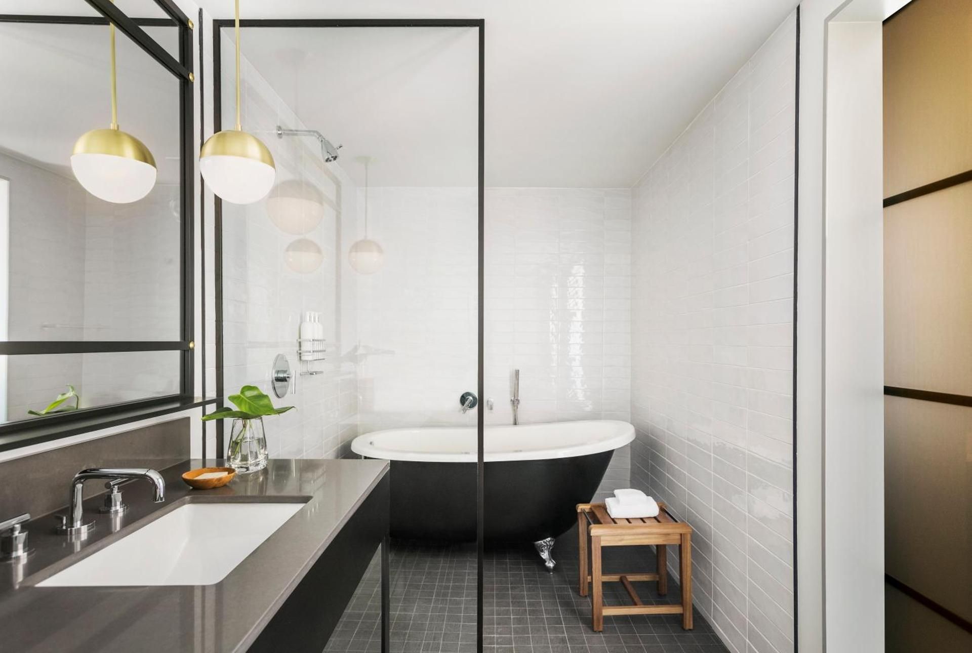 King Suite with Tub and Walk-In Shower