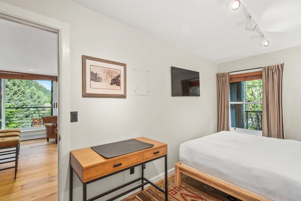 Deluxe Condo, 1 Bedroom, Fireplace, Hill View (A101)