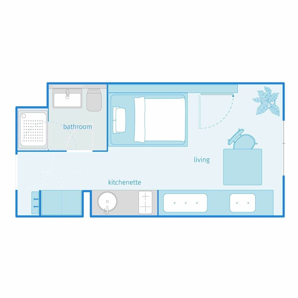 Room layout blue print