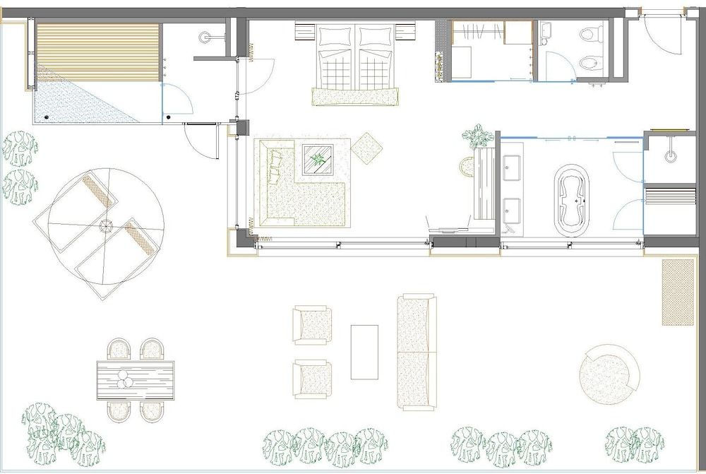 Room layout blue print