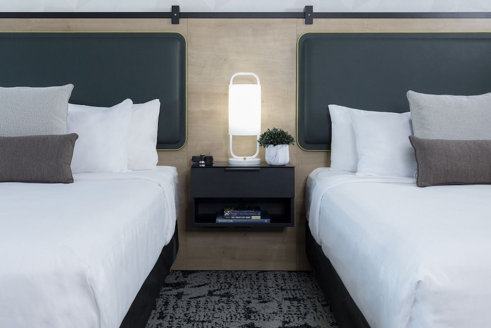 Deluxe Studio, 2 Queen Beds with Sofa Bed