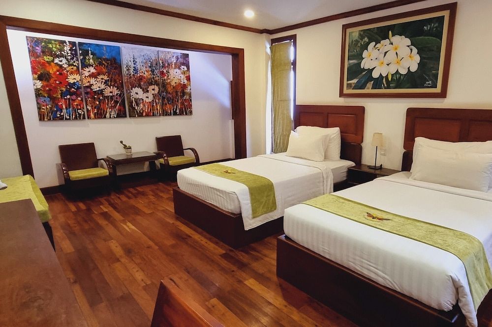 Maison Saiko Angkor Boutique Deluxe Twin Room, 2 Twin Beds, Bathtub, City View