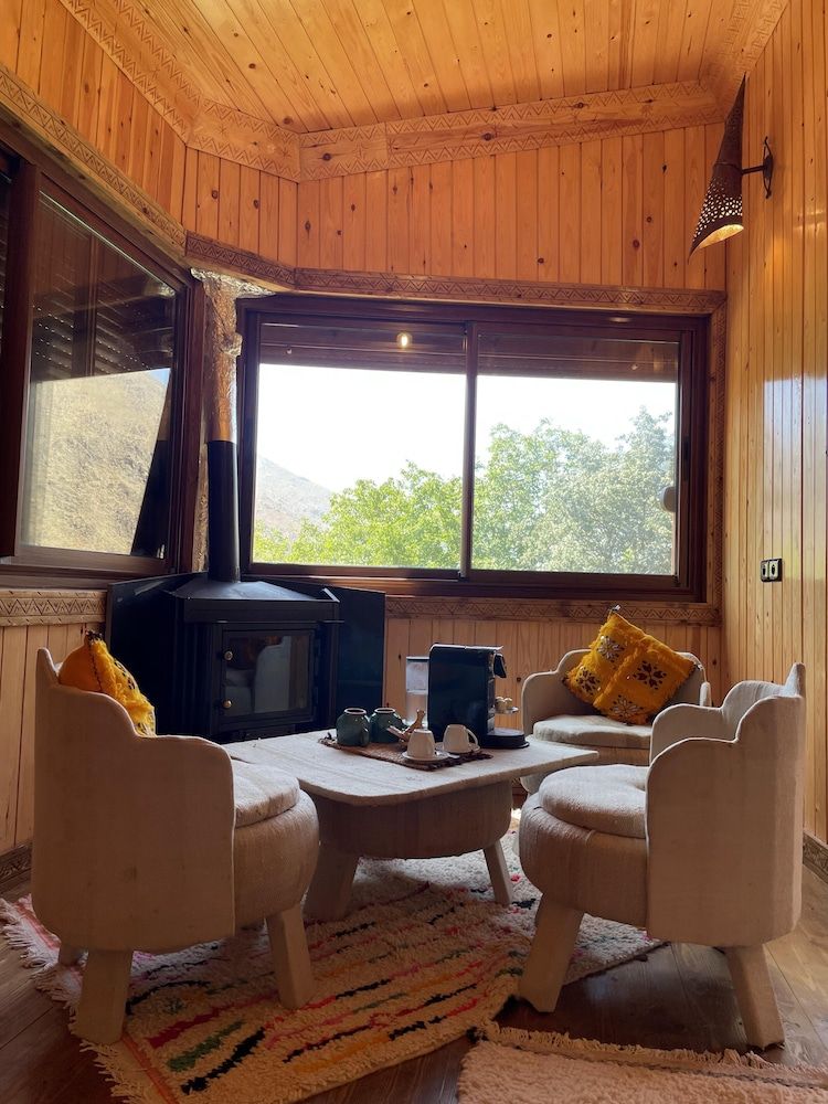 Riad Jnane Imlil Grand Double or Twin Room, 1 Bedroom, Fireplace, Garden View 3