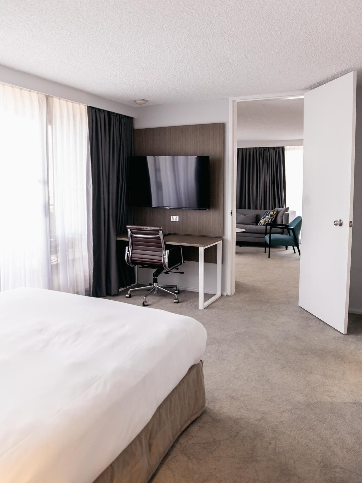 Family Balcony View Suite with 1 Queen and 2 Single beds