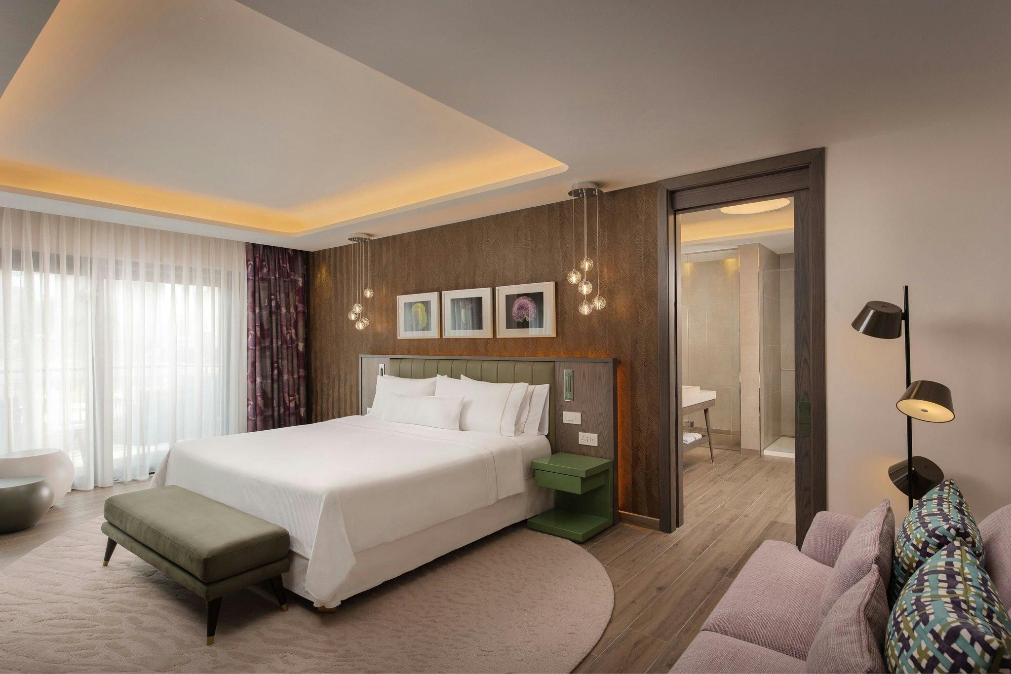 Premium Suite, 1 Bedroom Larger Suite, 1 King, Sofa bed, Garden view, Balcony