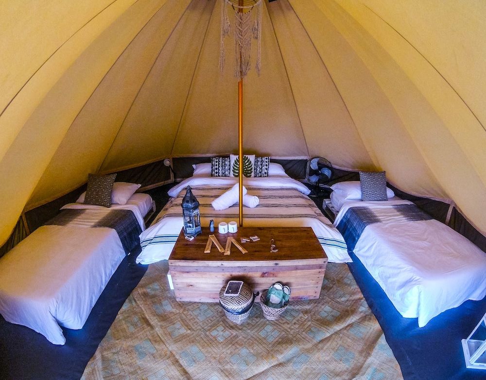 Luxury Tent, 1 Queen and 2 Single Beds (Cold Shower, No WiFi, No Aircon)