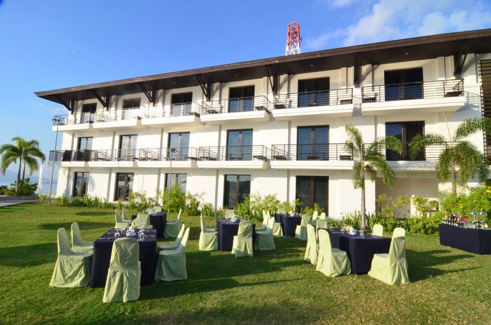 Outdoor banquet area