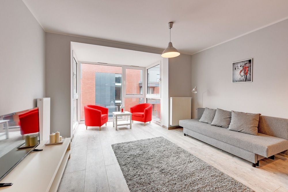 TriApart Chmielna Park Purple Apartment 10