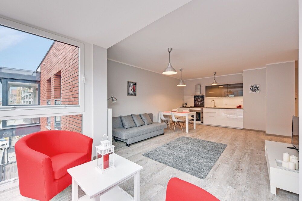 TriApart Chmielna Park Purple Apartment 9