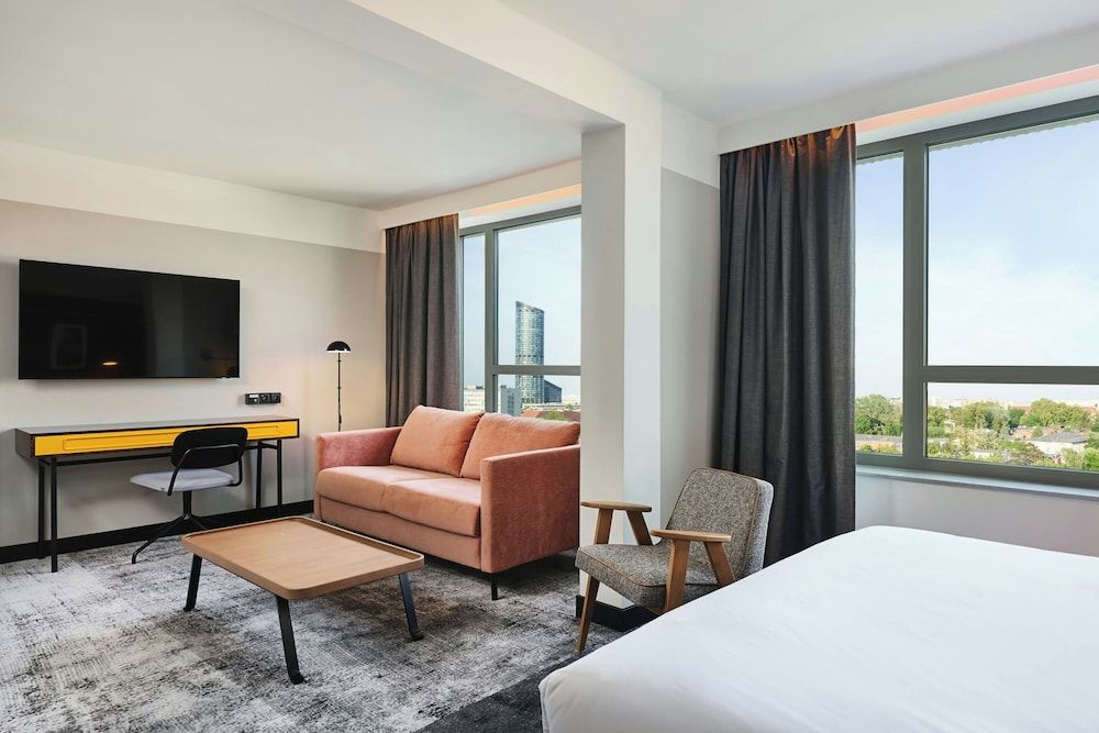 Four Points by Sheraton Wroclaw Deluxe Room, 1 King Bed with Sofa bed, City View