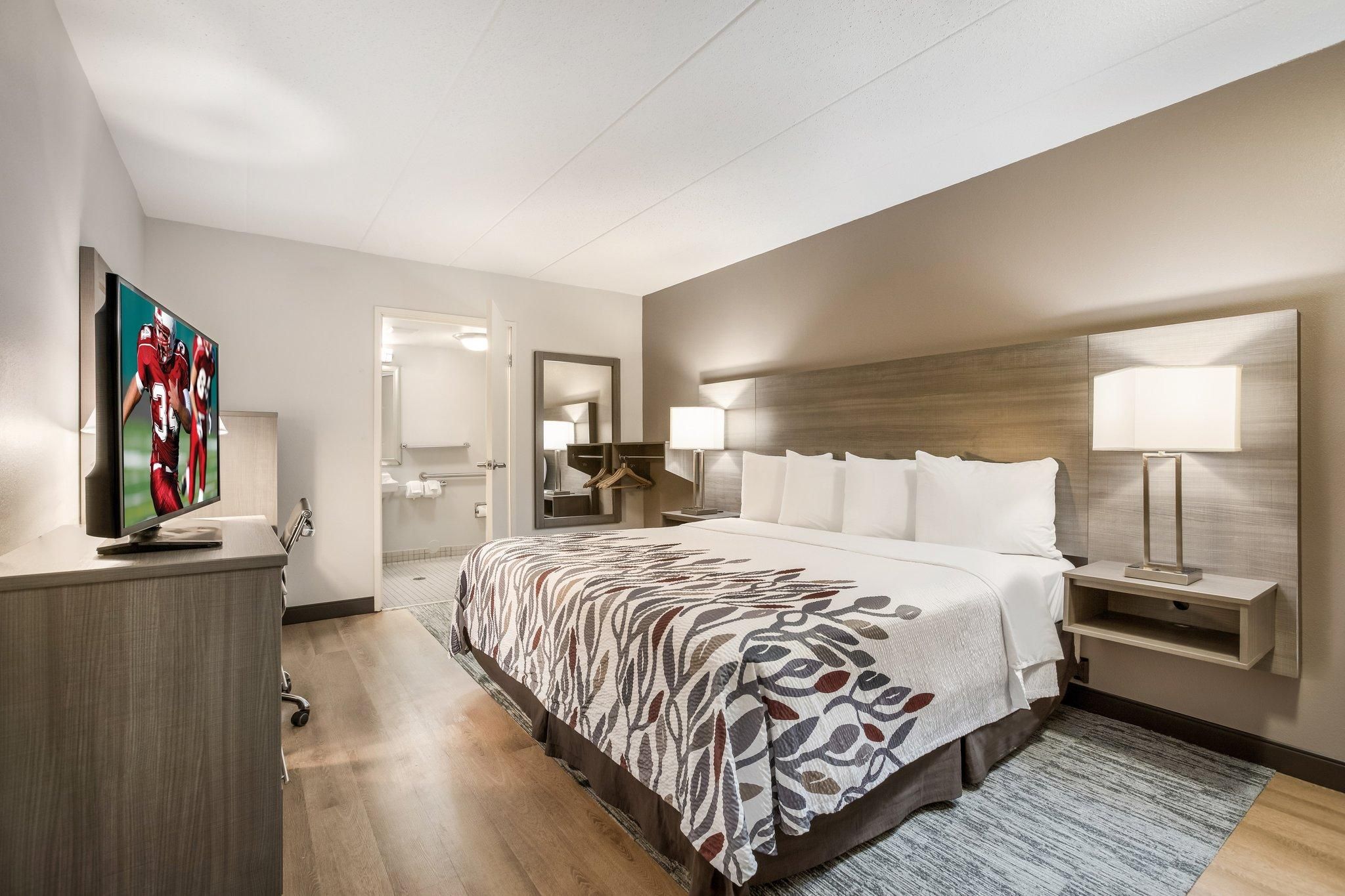 ADA Accessible Deluxe King with Roll-in Shower Smoke Free