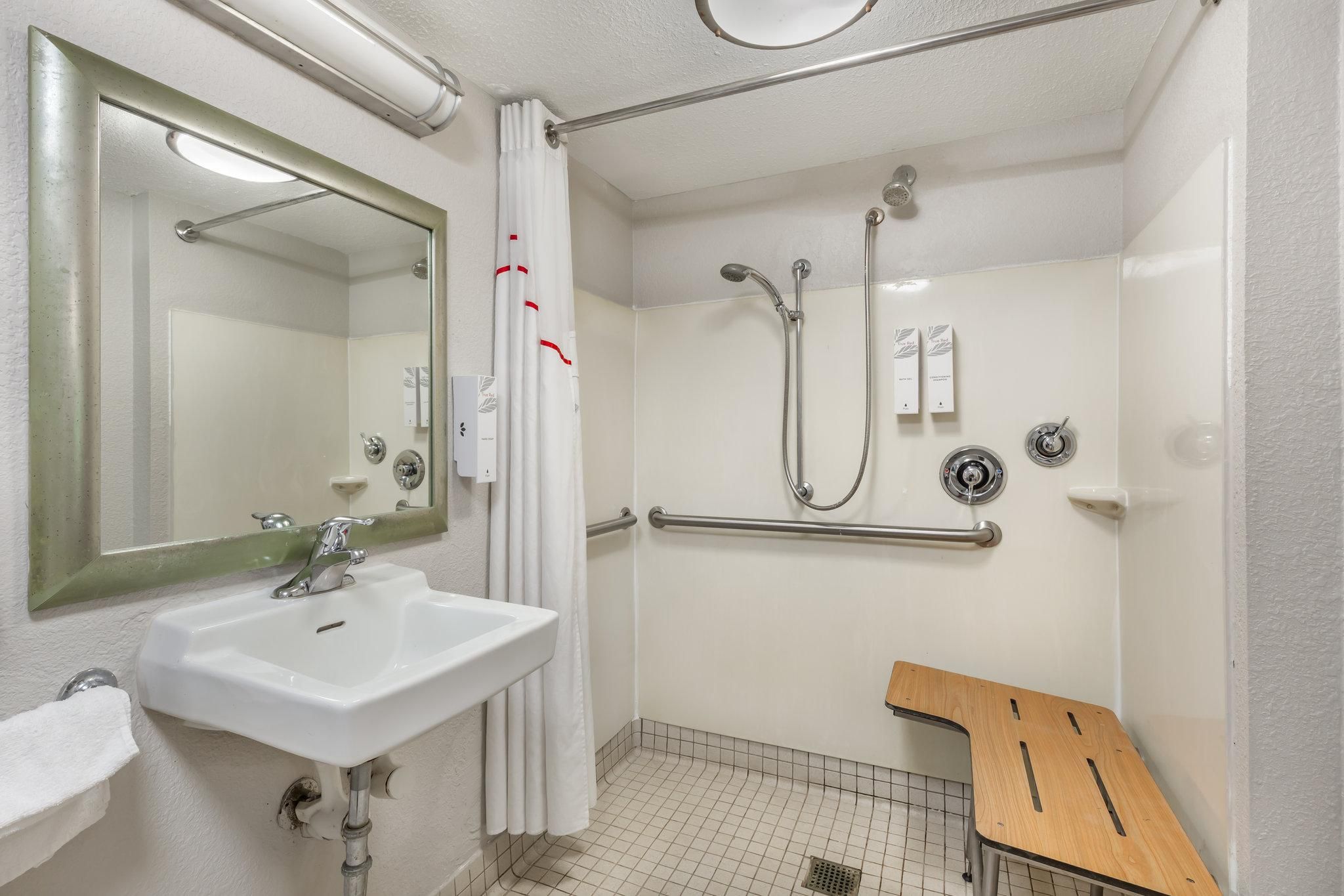 ADA Accessible Deluxe King with Roll-in Shower Smoke Free