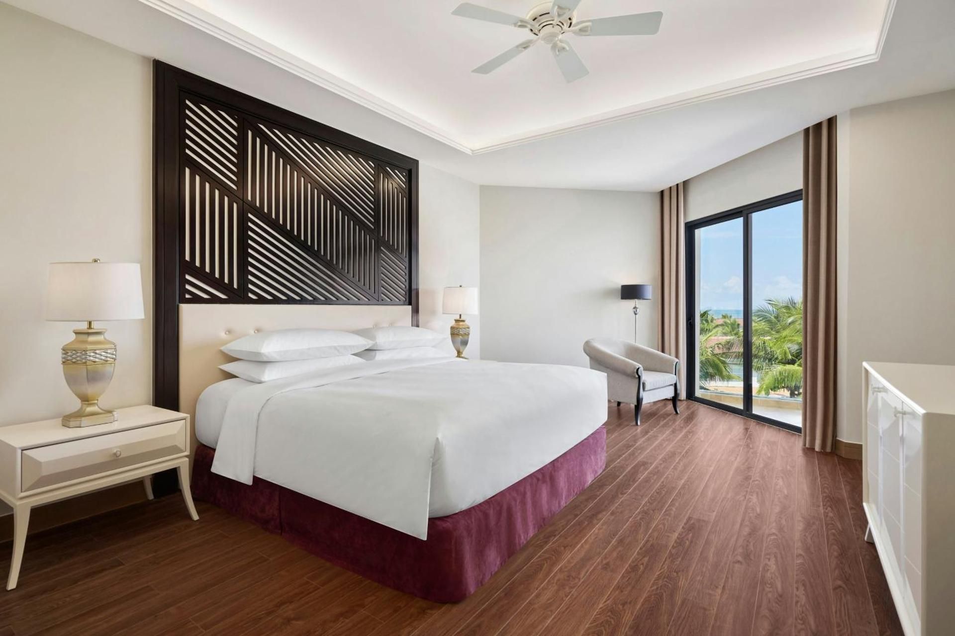 Three-Bedroom Presidential Suite with Balcony and Ocean View