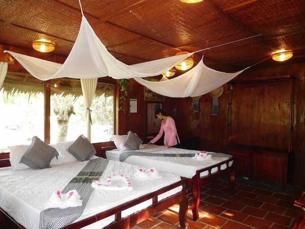 Mekong Ecolodge Triple Room, Garden View 8