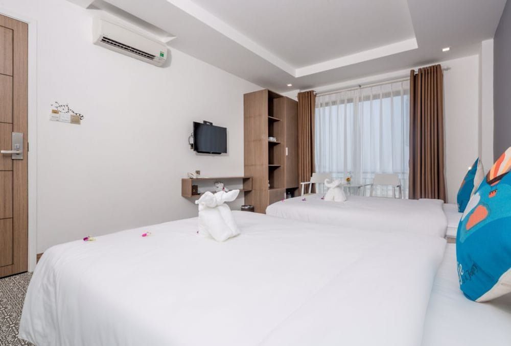 Raon Danang Beach Hotel Deluxe Twin Room, 2 Double Beds, City View