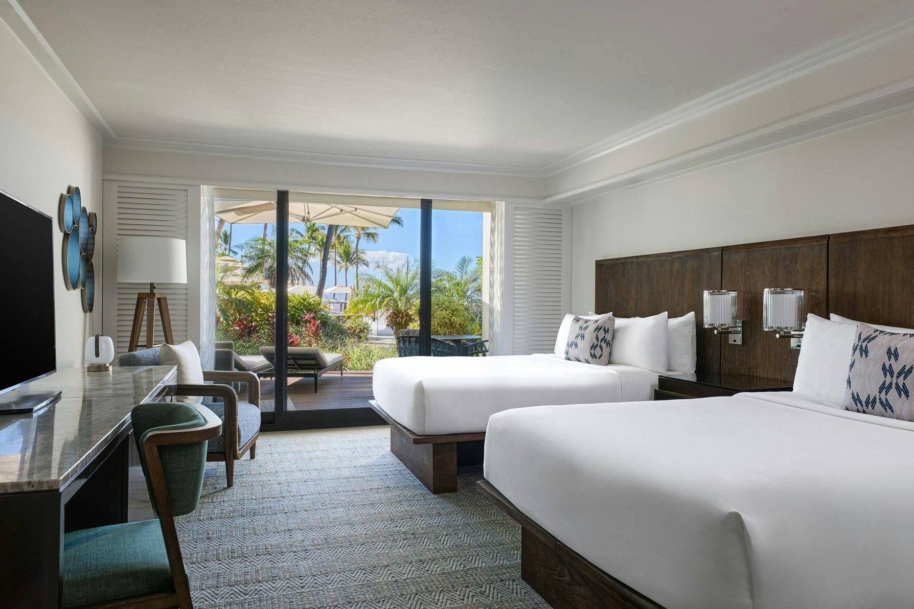 Ocean View Sundeck, Guest room, 2 Queen, Ground floor, Lanai