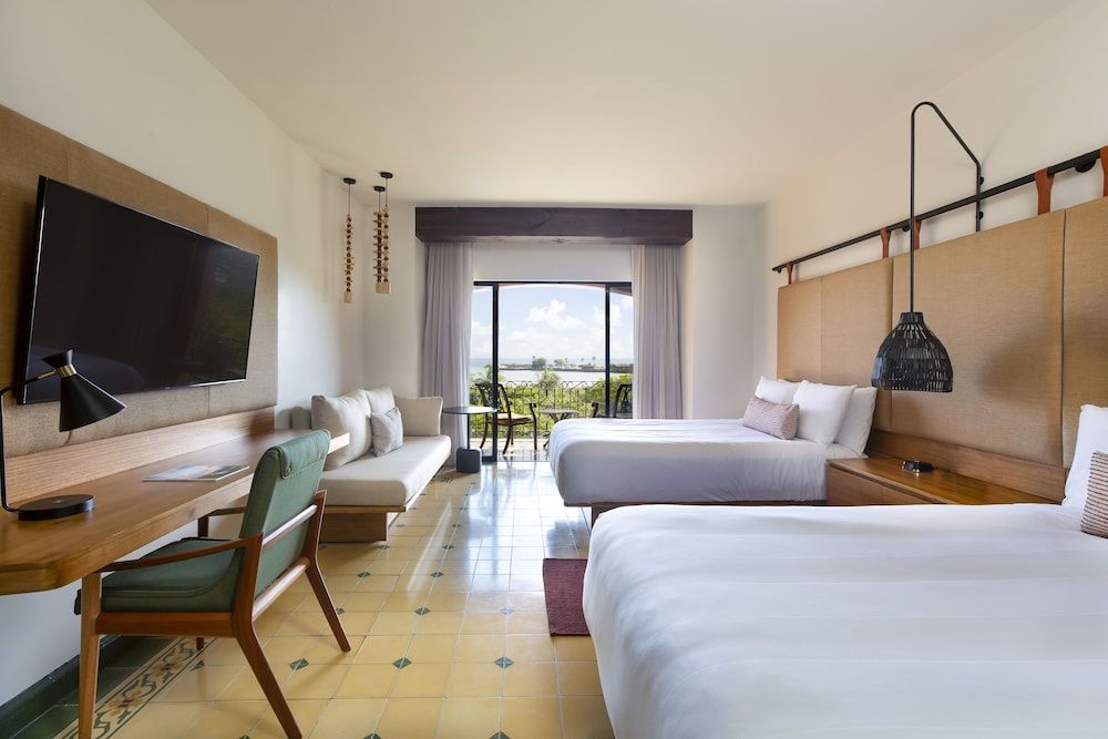 Room, 2 Double Beds, Non Smoking, Balcony (Ocean View)