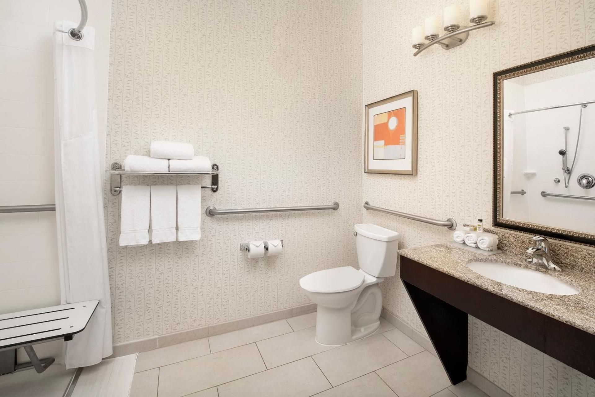 Standard King Room with Mobility Accessible Roll-In Shower